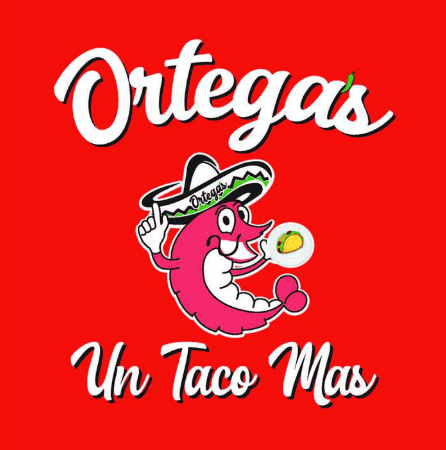 Ortega's Un Taco Mas Food Truck Logo