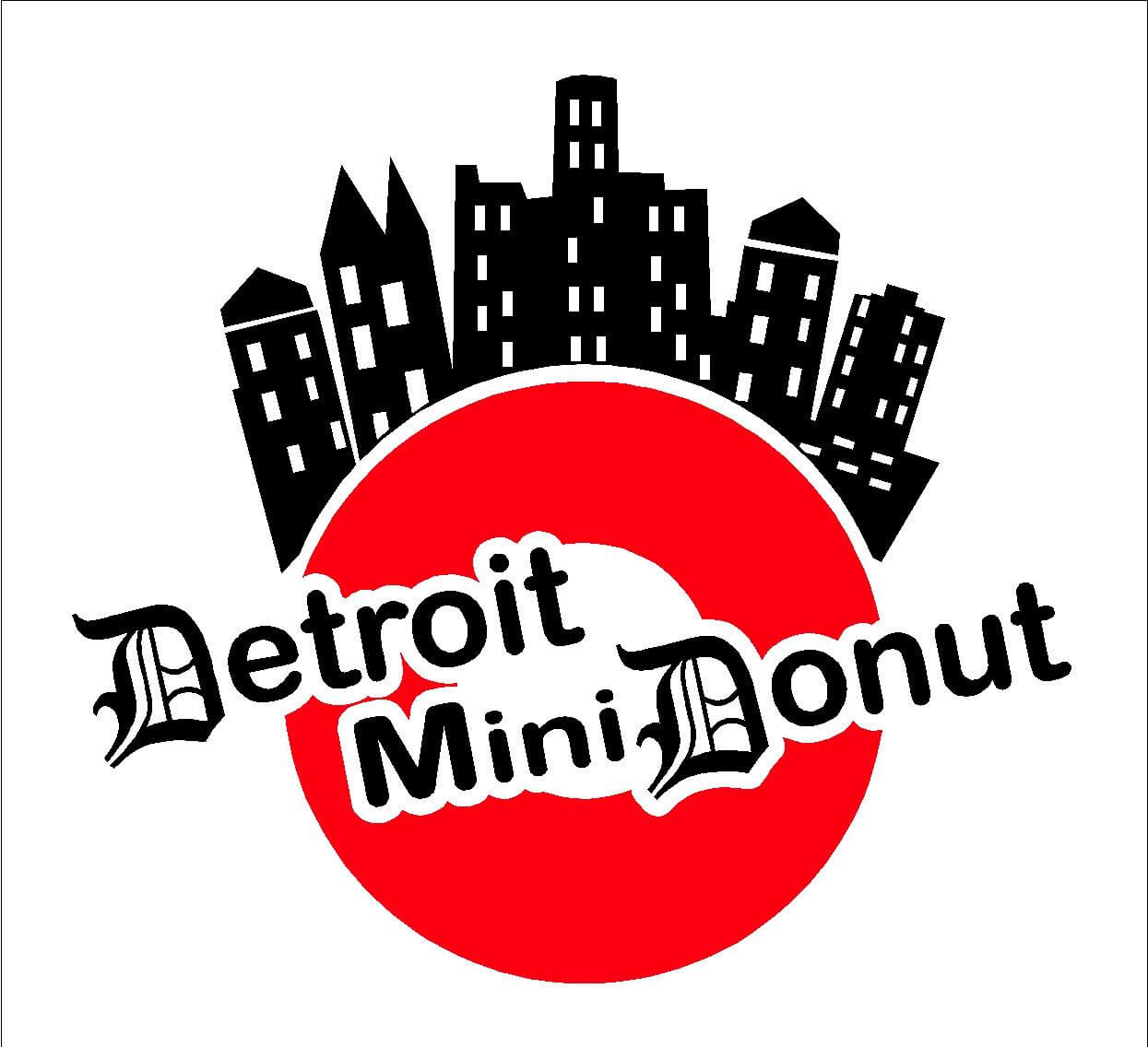 Detroit Mini Donut Food Truck Logo