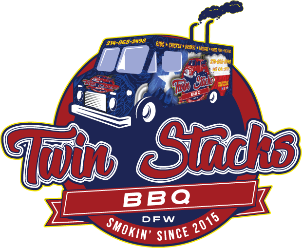 Twin Stacks BBQ Food Truck Logo