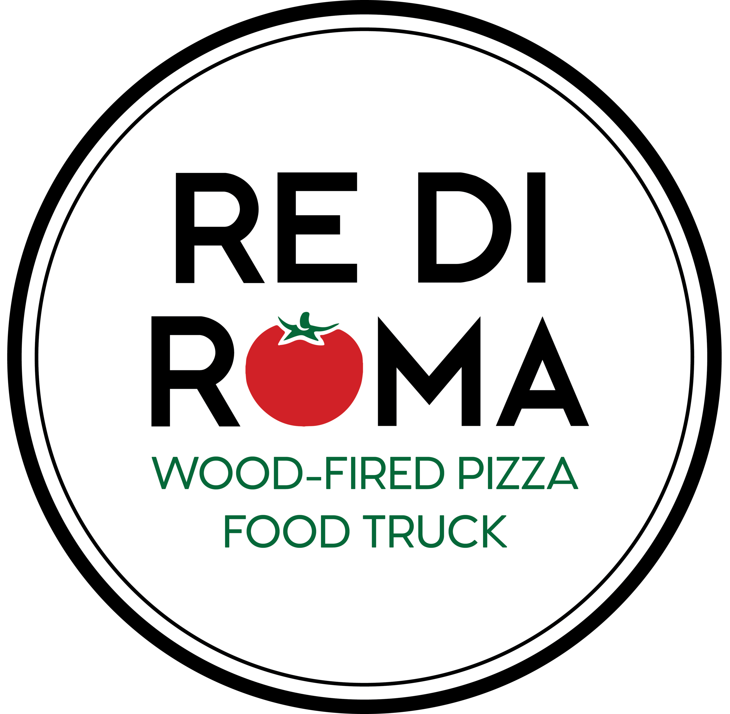 Re Di Roma Wood-Fired Pizza Food Truck Logo