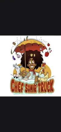 Chef Samir Truck Food Truck Logo