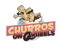 Churros On Wheels Food Truck Logo