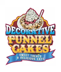 Decorative Funnel Cakes Food Truck Logo