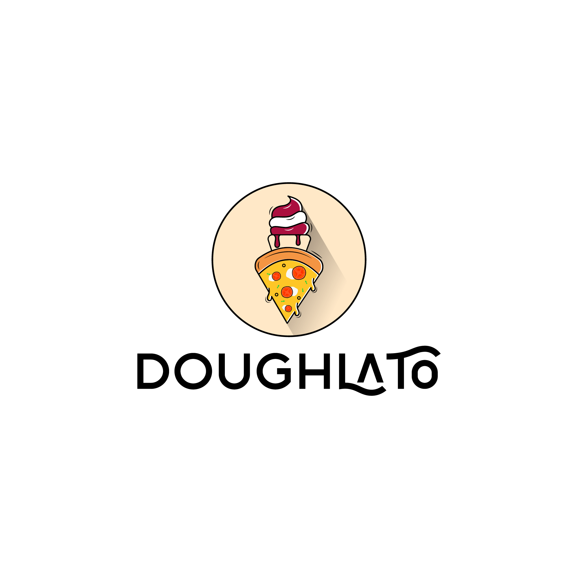 DoughLato Food Truck Logo