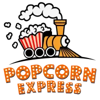 Popcorn Express Food Truck Logo
