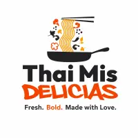 Thai Mis Delicias . Flatiron Food Truck Logo