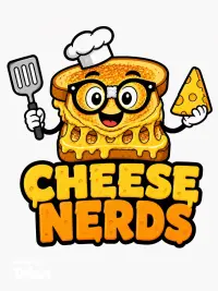 The Cheese Nerds Food Truck Logo