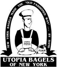 Utopia Bagels Food Truck Logo