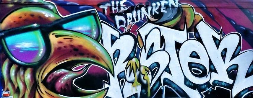 The Drunken Rooster Food Truck Logo