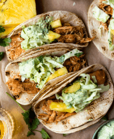 Beer Braised Chicken Taco