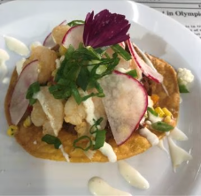 Shrimp Nachos (Tostada) with Fries