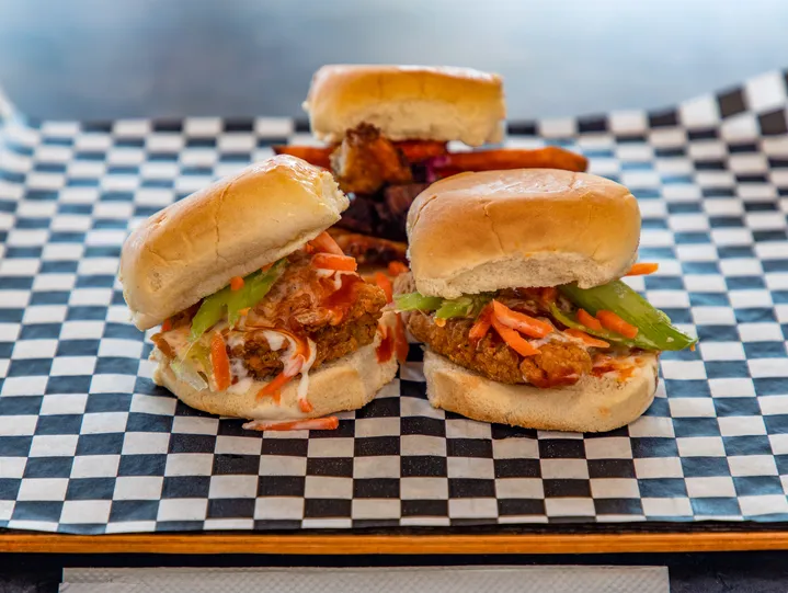 Buffalo Chicken Slider meal