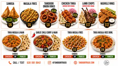 Attendee Paid Sample Menu