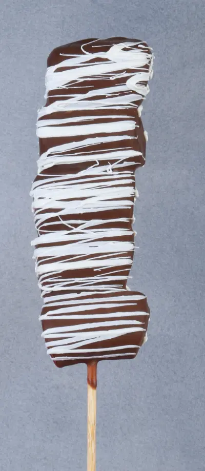 Banana Bites dipped in milk chocolate