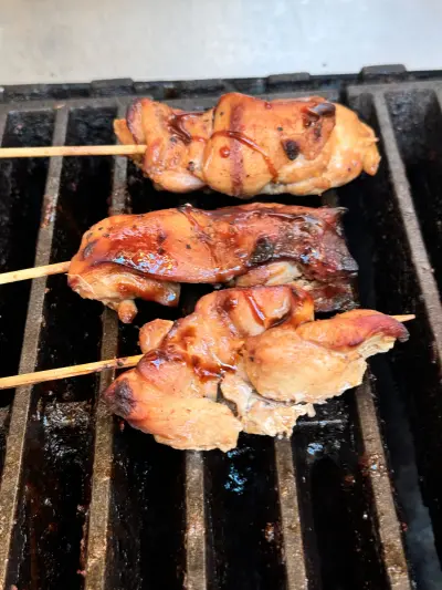 Bourbon BBQ Chicken Skewers
