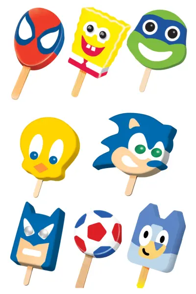 Character Popsicles