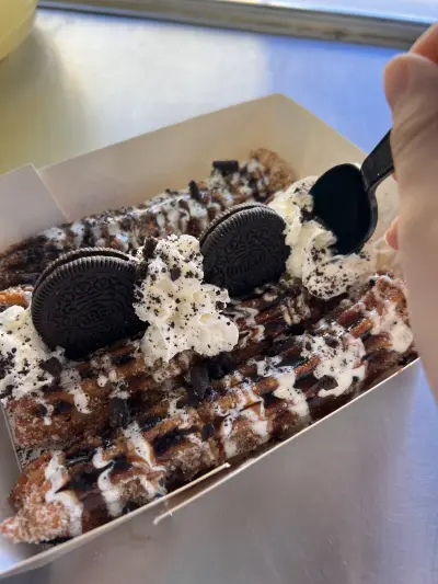 Churros With Ice Cream