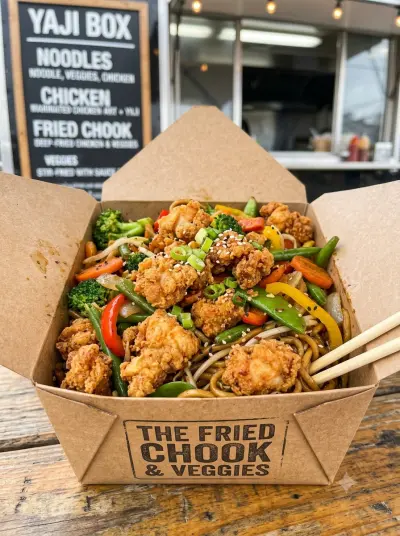 Fried Chook & Veggies