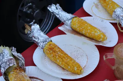 Hot Sweet Roasted Corn On The Cob