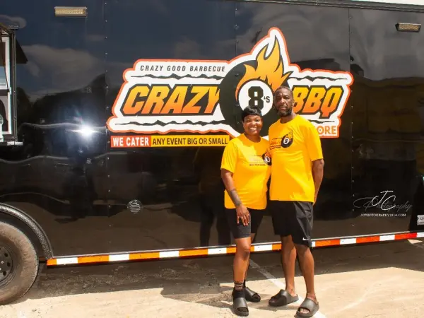Devin and Brandy Allen - owner of Crazy 8's BBQ and More