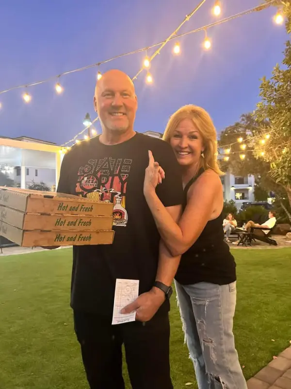 Mike & Tami Butcher, owner of The Pizza Butcher