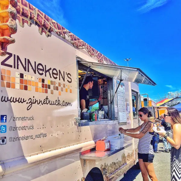 Anh-Phi Tran - owner of Zinneken's Belgian Waffle truck