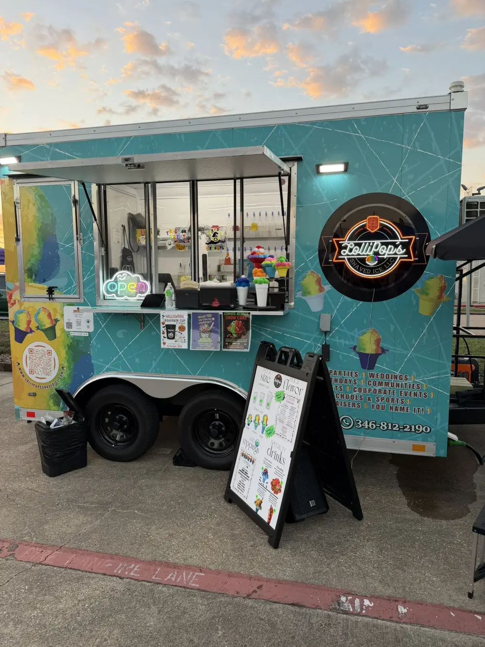 Lollipops Shaved Ice Truck Image