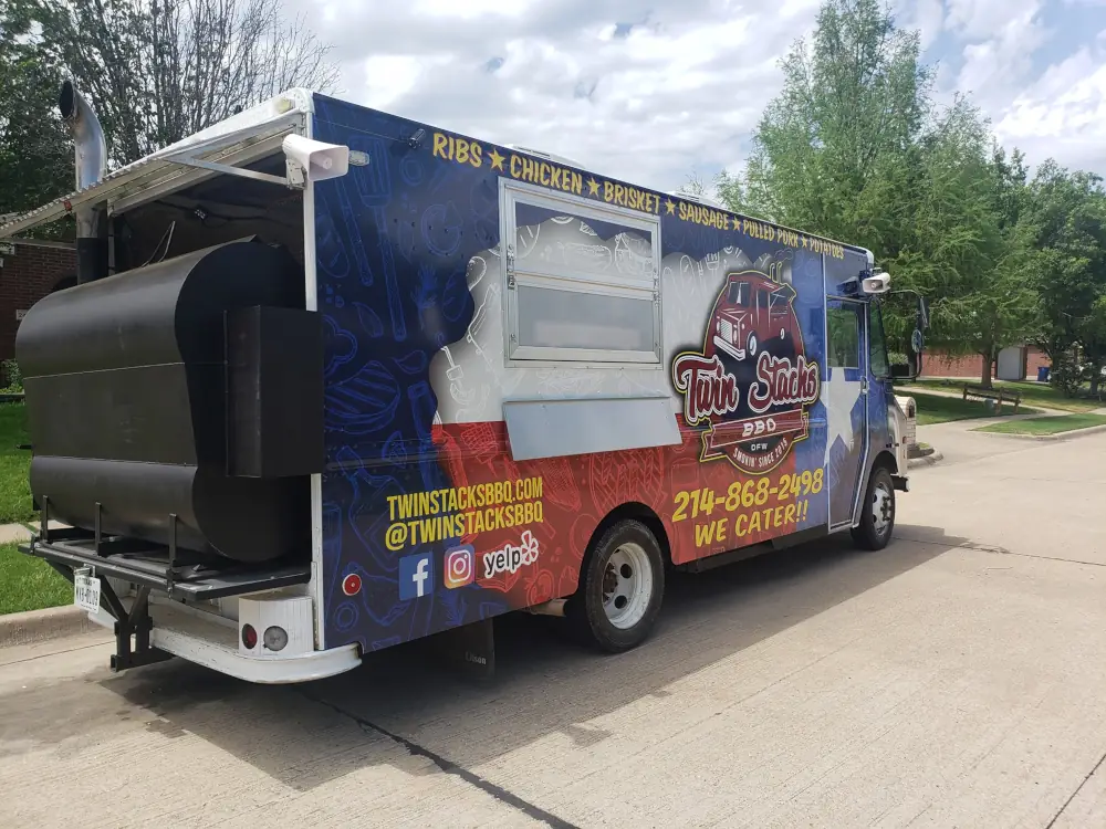 Twin Stacks BBQ Truck Image