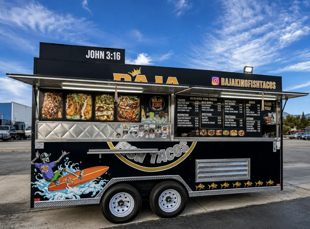Baja King Fish Tacos Truck Image