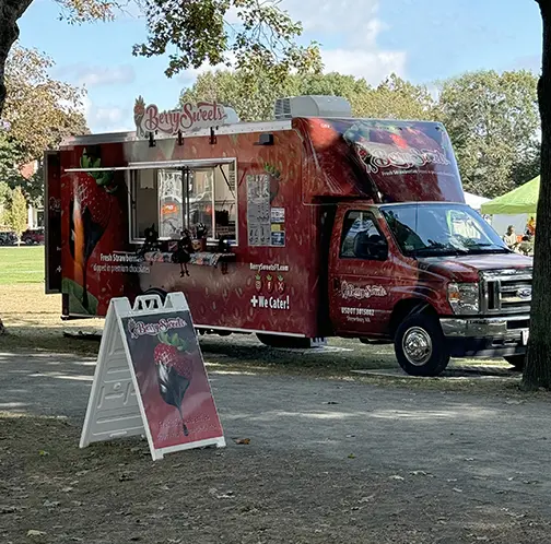 Berrysweets food truck catering in Boston