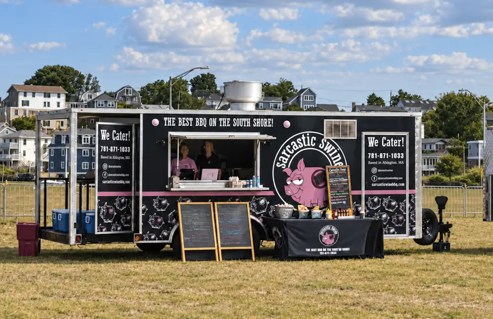 Sarcastic Swine BBQ food truck catering in Boston