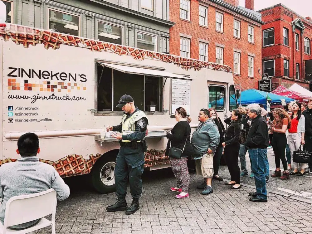 Zinneken's Belgian Waffle truck Food Truck Catering